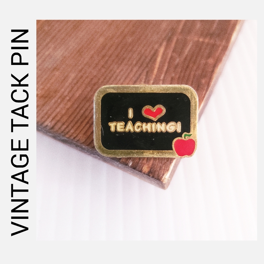 Vintage Teacher Tack Pin